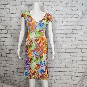 Versace Jeans Couture Vintage Floral Jersey Dress